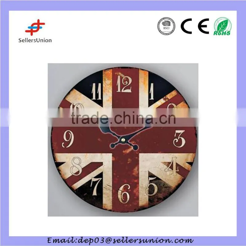 wall clock UK flag design
