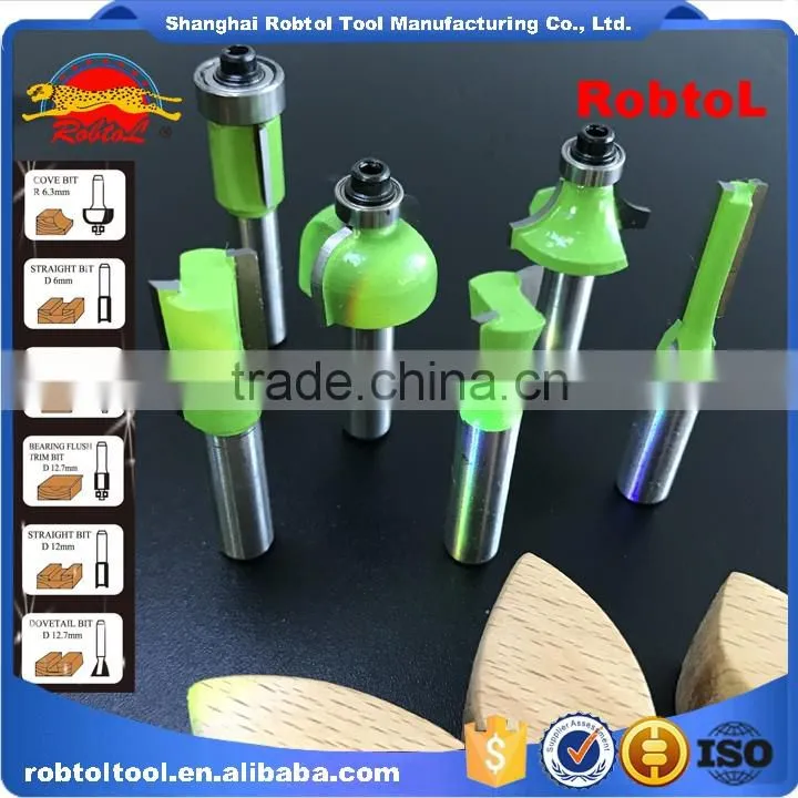 Wood Router Bit Set 12pcs Kit Shank 12mm Tungsten Carbide for Woodworking CNC Carved Engraving milling cutter
