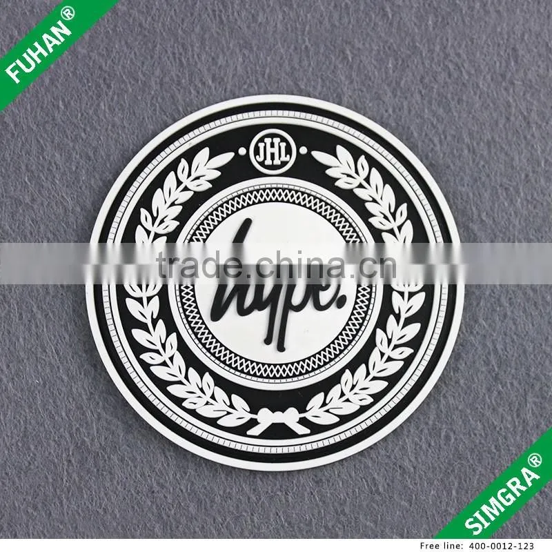 3D Embossed Rubber Patch Debossed Rubber Badge