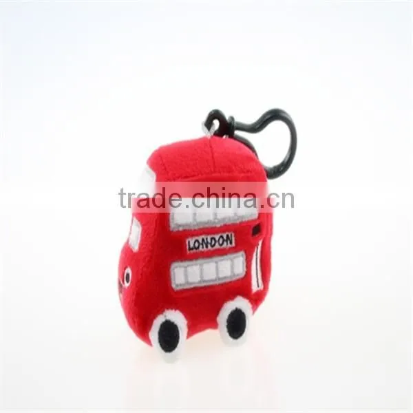 Promotional Cute mini plush toy truck keychain Wholesale