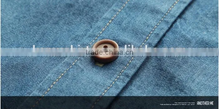 Wholesale China short sleeve men's shirt latest shirt designs for men denim shirt for men
