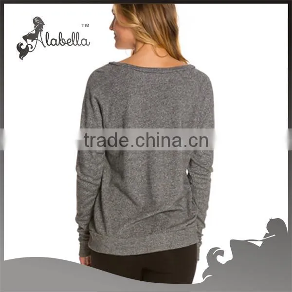 Custom Comfortable Fashion Ladies Long Sleeves Dri FIT Wholesale T Shirts
