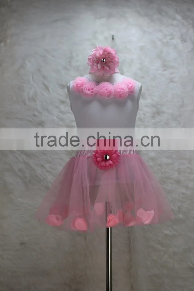 2017New design tutu pettiskirt set for girls, small fresh summer wear girl's super fluffy pettiskirt set