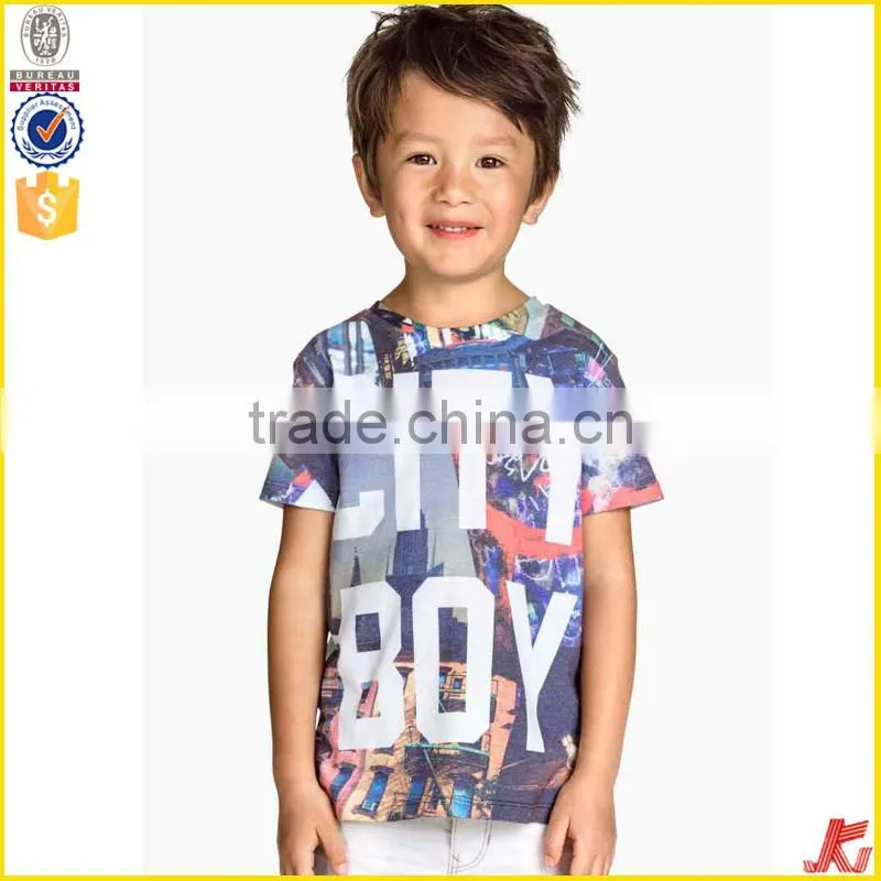 cotton printing baby boy t-shirt