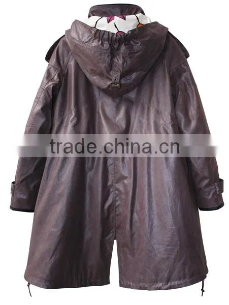 2014 newest ladies Elegant ladies long coat woman black Cashmere coat for winter