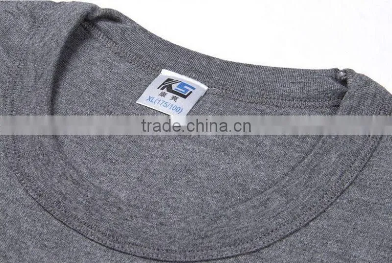 customize middle collar 100%cotton mens ladies thermal underwear clothes set