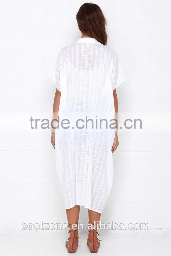 100% Cotton unlined collared neck dolman sleeves kimono