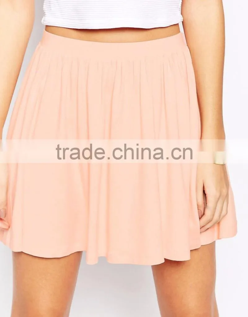 Women new arrival fashion summer skater skirt,sexy short jersey skirt 2015