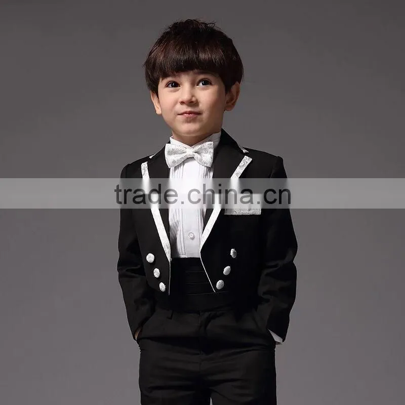 Europe Style Boys Tuxedo For Piano Perfonmance Kids Clothes Set For Host Formal Children Clothing B-NB-CS905-20