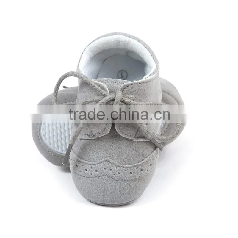 baby boys fashion shoes, PU baby shoes with strings, new design baby boy shoes