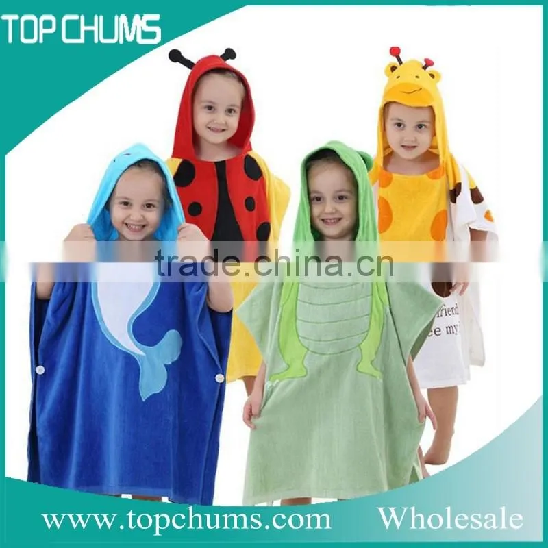 Wholesale microfibre towel poncho baby hooded towel