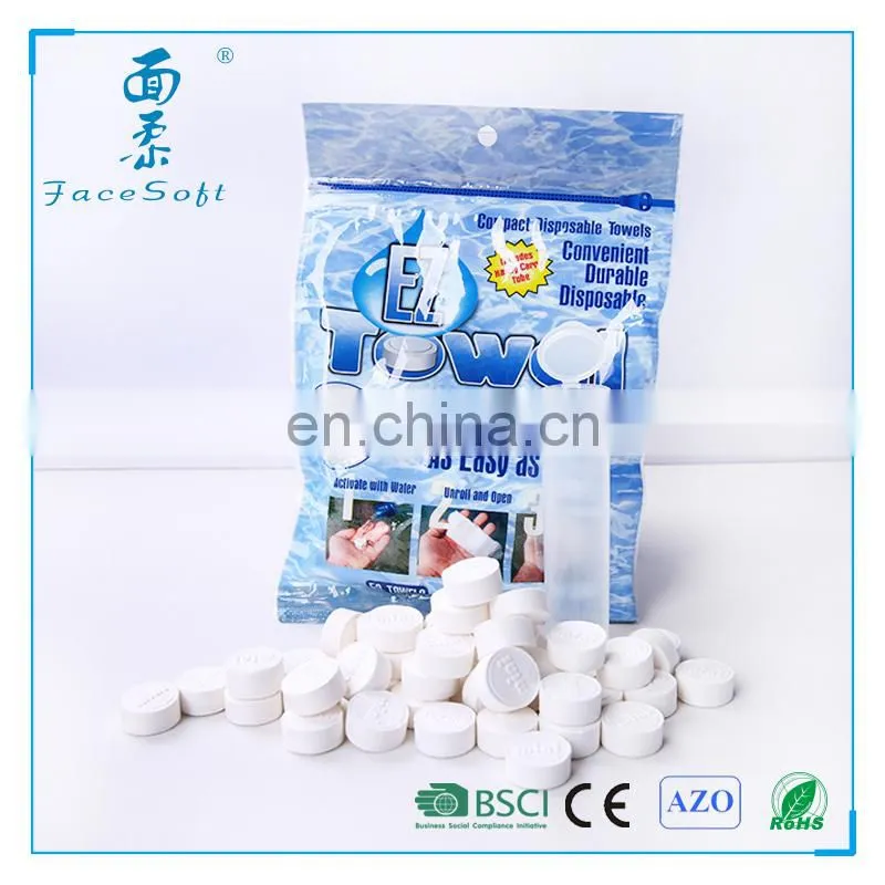 New product cheap Compressed napkins Facial wet coin towel Magic towel tablet