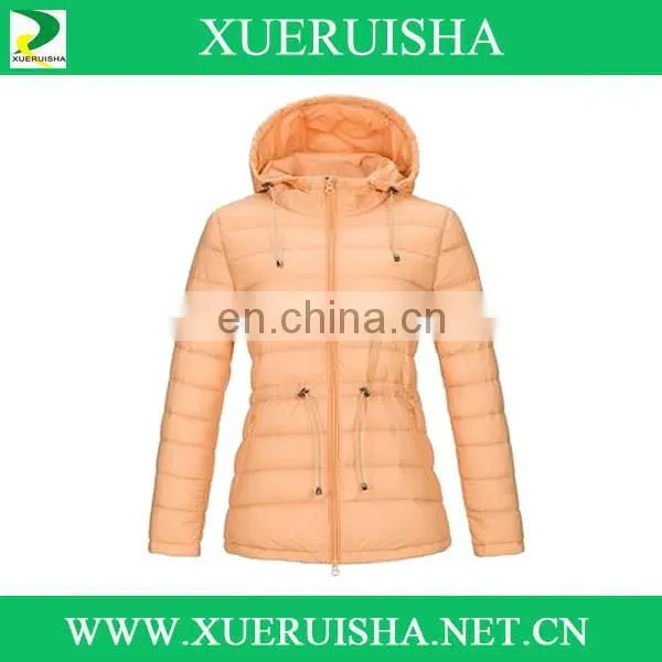 hooded woman winter down jacket for woman dress