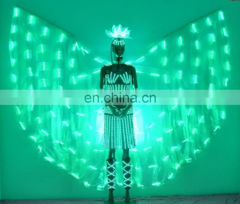 RGB control led angel wing led belly dance wings butterfly wing set