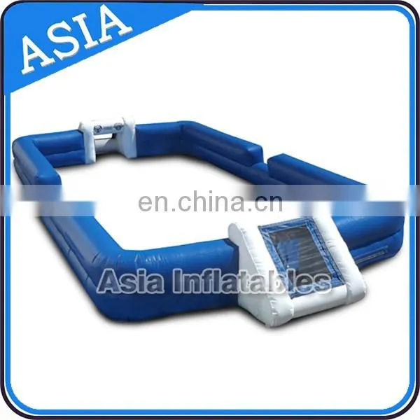 New design double wall blue inflatable soccer pich / football arean for club events