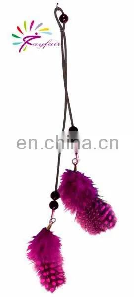 2015 new fashion DIY toy set colorful feather/synthetic clip-in hair extension for kids-1