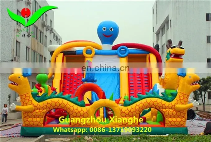 Commercial giant inflatable children octopus fun city playground on sale