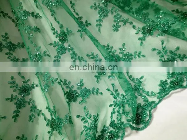 2016 sequins and beaded fulle fabric /seuins tulle fabric /embroidered beaded tulle fabric for wedding party