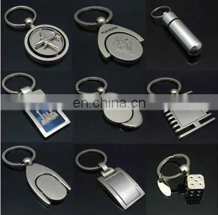 2011 metal leather keychain for promotional