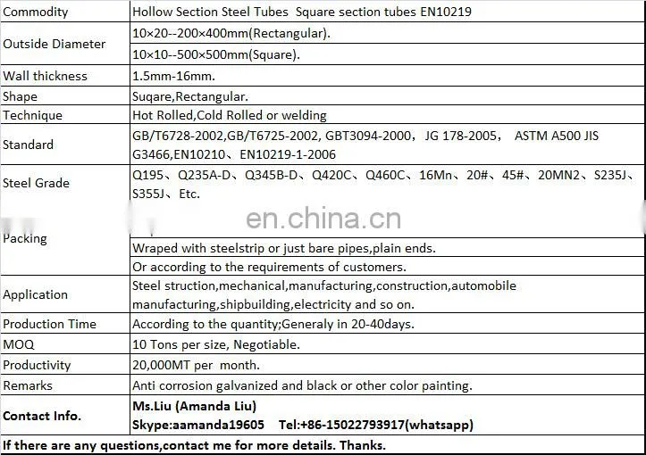 Steel pipes Square for designed gate / window / house structure / construction