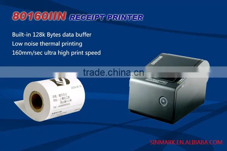 80mm thermal Dot Matrix receipt printer/mini portable cheque printing printer`