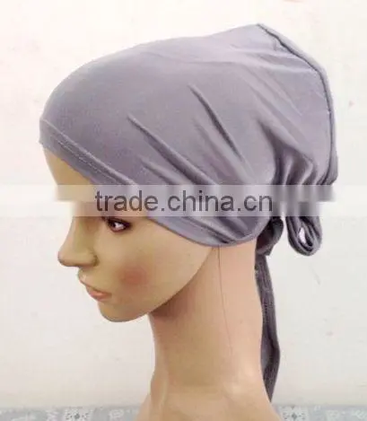 A593 Newest design solid color ruffle TWO Pieces HIJAB