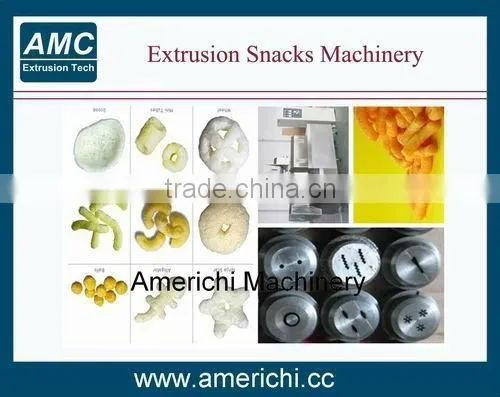 Cheese puff snacks machine