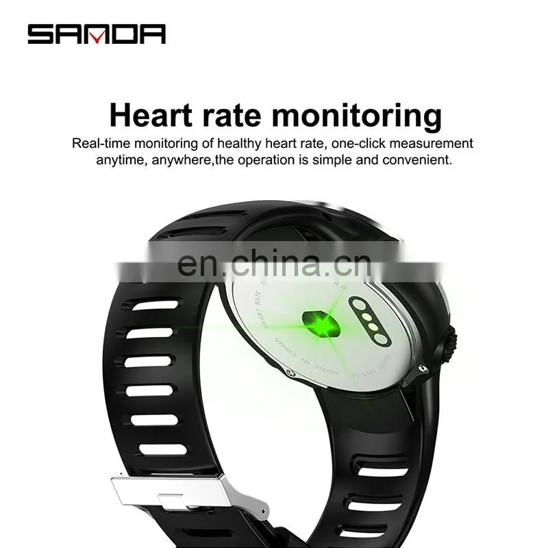SANDA HZ181Man Smart Sports Watches Digital Call Message Reminder Fitness Tracker Back Light Wristwatch