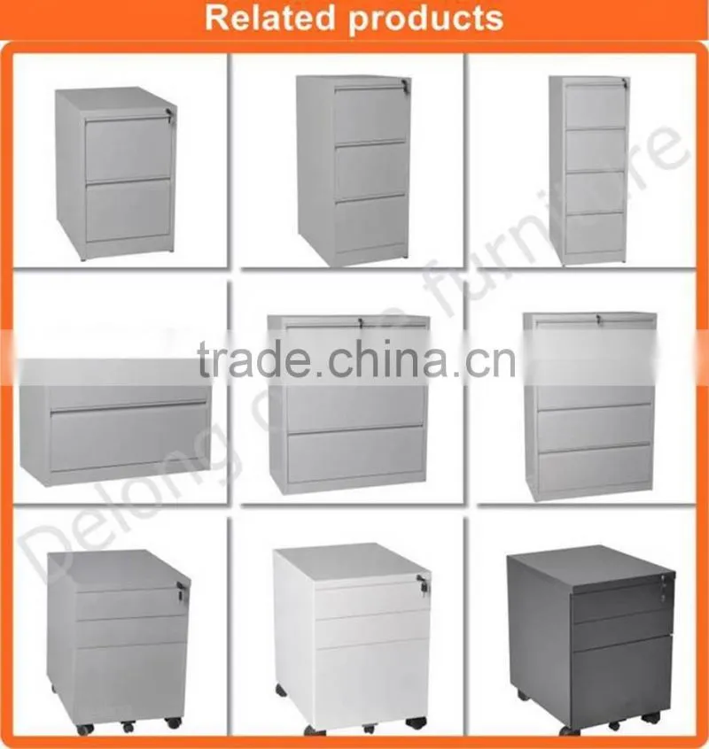 Luoyang Factory 3 compartments Steel Mobile Cabinets,3 compartments Steel Pedestal Cabinets