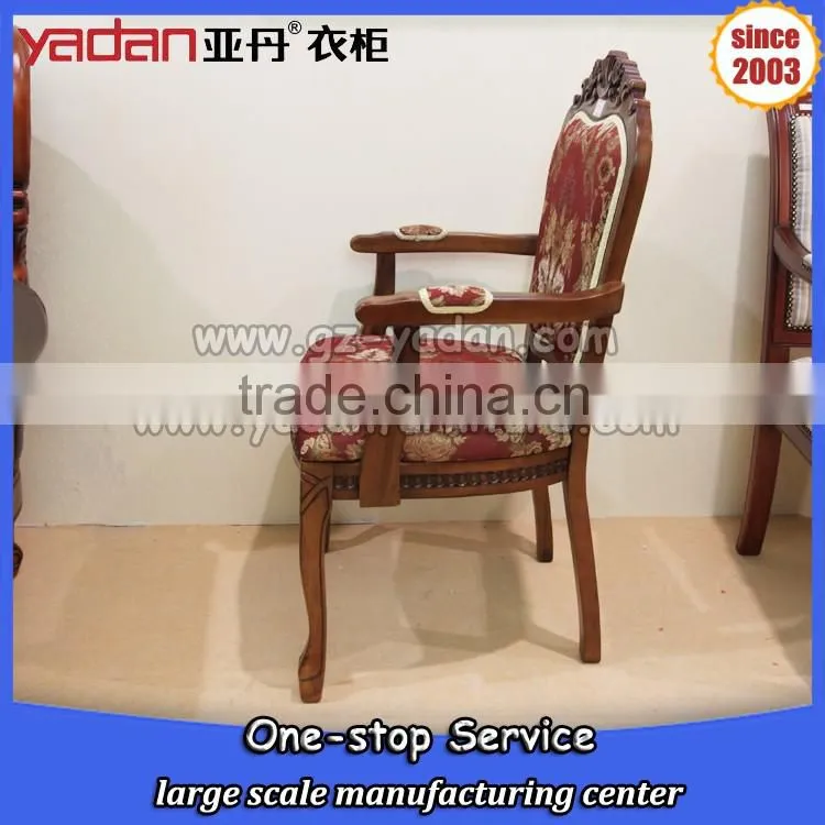 Classical American country style birch wood dining room arm chair