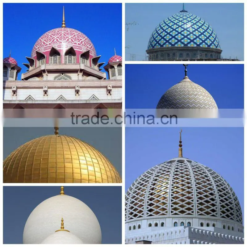 Fiberglass reinforced roof mosque dome