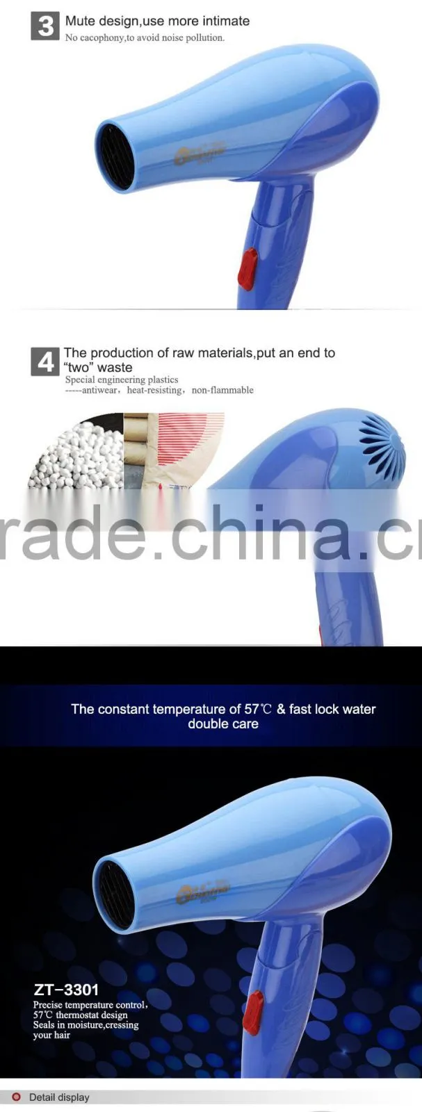 110V Foldable Hair Dryer,Wholesale Gift Hair Dryer, Cute Hair Dryer