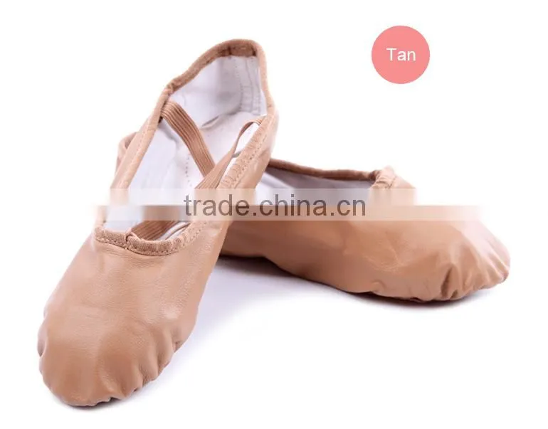 Wholesale Full Leather Split-sole Ballet Slippers (5130)