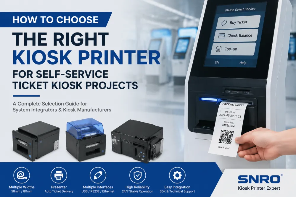 How to Choose the Right Kiosk Printer for Self-Service Ticket Kiosk Projects