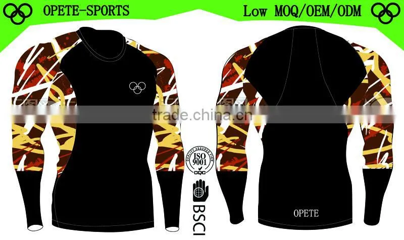 lycra body suit mma rash guard custom rash vest compression shirt