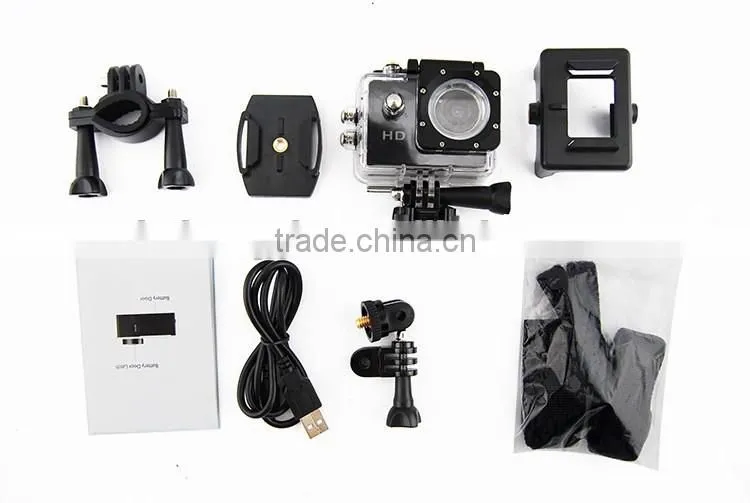 Hot sale action camera for wifi waterproof 30m sport mini camera