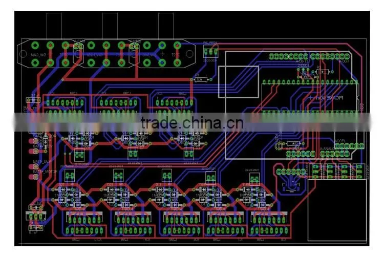 New style Quick Turn six layers pcb cart