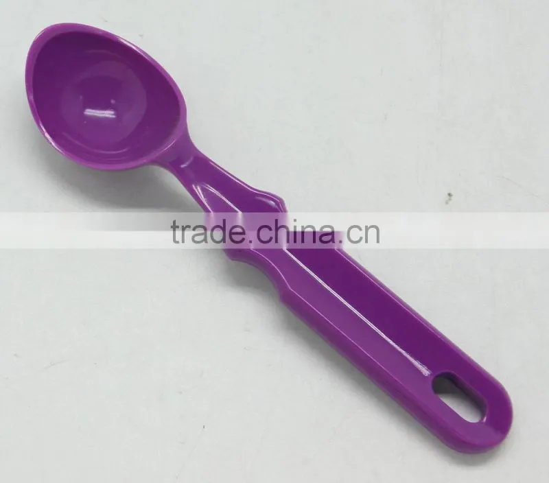 COLORFUL SIMPLE PLASTIC PS ICE CREAM SPOON FOR SUPERMARKET