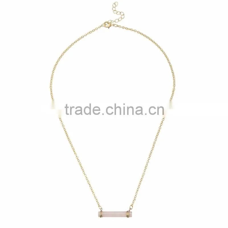 Crystal Gem Multi Wrapped Wire Chakra Stone Pendant Choker Jewellery Necklace