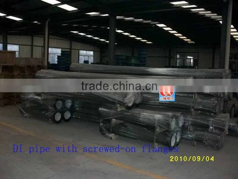 flanged ductile iron cast iron pipe fitting for Di pipe
