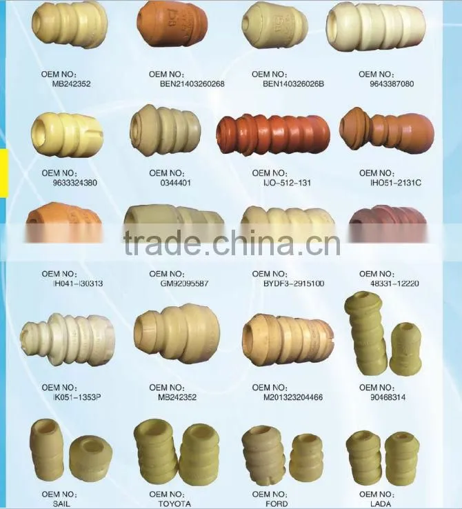 PU shock buffer and plastic parts