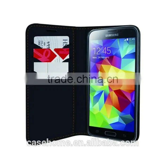 Crossing Pattern PU Leather Flip Phone Cover for Samsung Galaxy S6 Edge