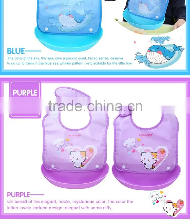 multi-functional colorful baby bib with cute design