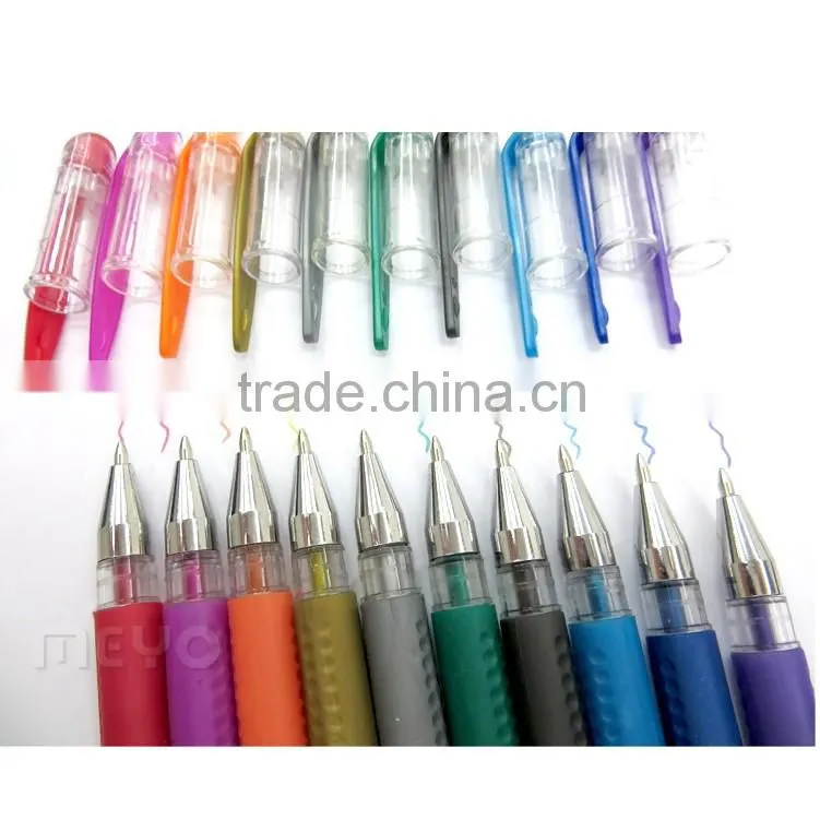 Coloured gel pen set office gel ink pen indelible refill pen