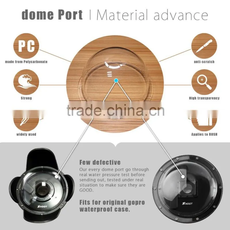 NEW Shoot Dome for GoPro professional version with handhed stabilizing & gopro lcd display holder