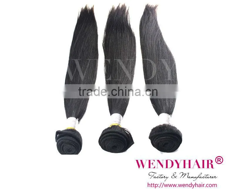 100% European Virgin Remy Hair Straight Hair Weaving Weft Hair