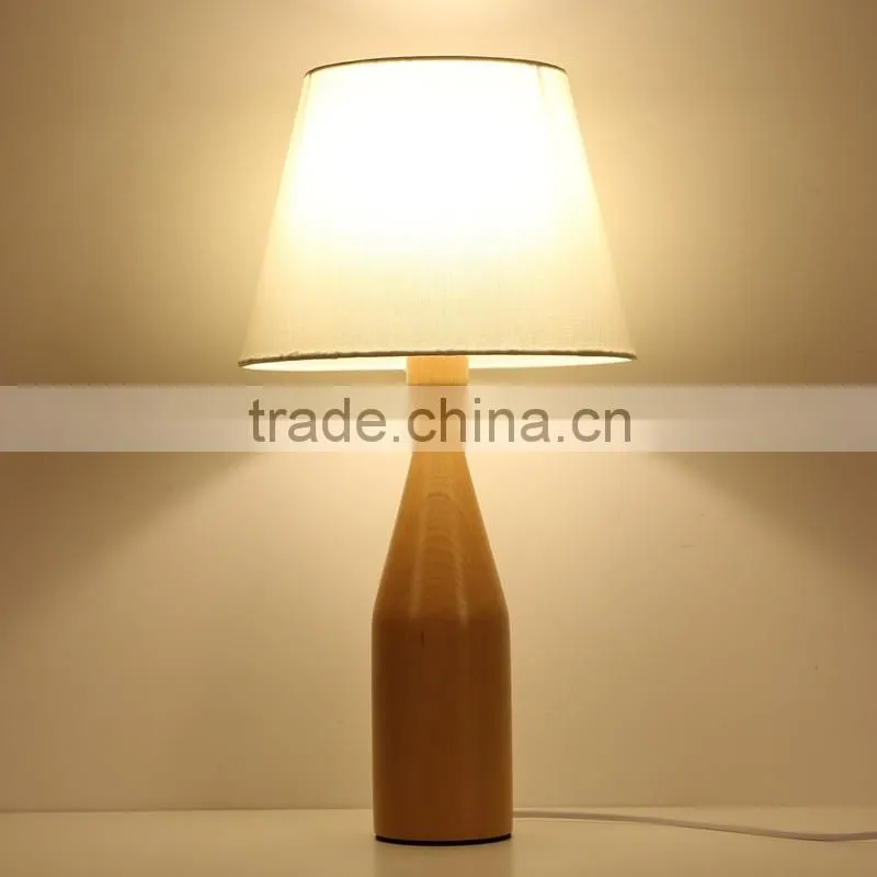 LED Wood table Light JK-879-15 LED Wood table lamp E14 Bulbs New design Modern Bedroom Hot sale Nature Wood Table Lamp