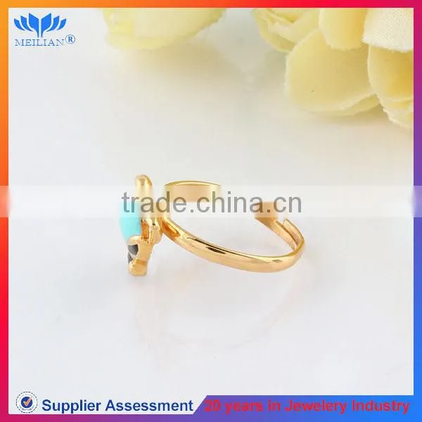 ANIMAL FOX SHAPED UNIQUE CHARM INITIAL BIG GOLD DESIGNER RINGS