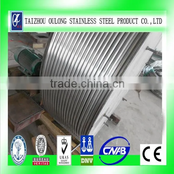 AURON ASTM A269 316L Stainless Steel Coiled Tubing 3/8"*0.045"