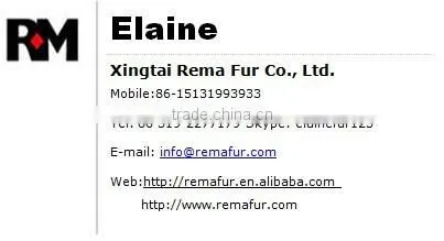 Orange Color Fox Tail For Bag Accessories
